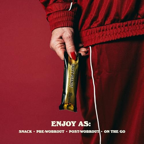 Barebells Protein Bars Salty Peanut - 12 Count, 20g High Protein Treats - Chocolate Nutrition Bar with 1g Total Sugars - On-The-Go Breakfast or Post-Workout Snack