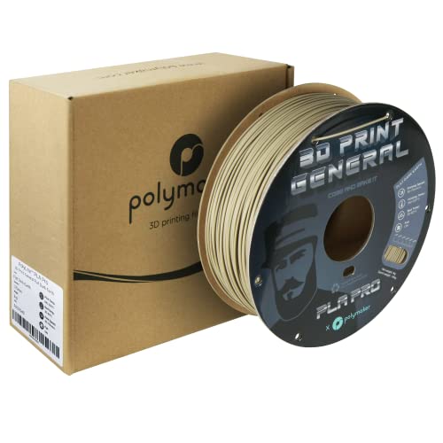 Polymaker PLA PRO Filament 1.75mm 1kg, Tough & High Rigidity 3D Print General Flat Dark Earth 3D Printing Filament 1.75mm, PolyLite PLA PRO 3D Printer Filament 1.75mm, Print with Most 3D Printers