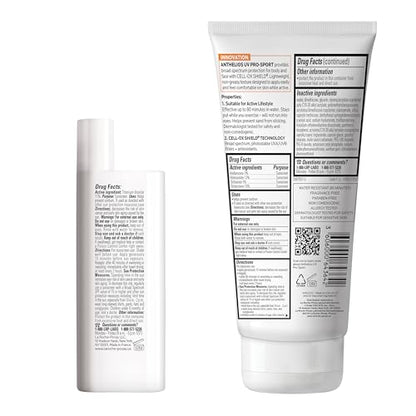 La Roche-Posay Anthelios Sunscreen SPF 50, Ultra-Light Fluid Broad Spectrum SPF 50, Face Sunscreen with Titanium Dioxide Mineral, Lightweight & Fast-Absorbing, Oil-Free, Matte Finish