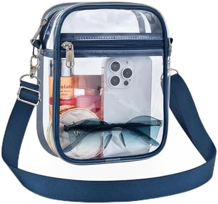 USPECLARE Clear Purse Stadium Approved CrossBody Bag for Men and Women