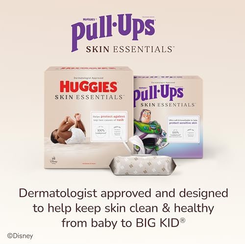 Pull-Ups Boys' Skin Essentials Potty Training Pants, Training Underwear, 4T-5T (38-50 lbs), 60 Ct