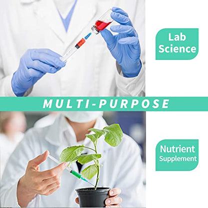 100 Pack 3ml Disposable Syringe with Needle 23Ga 1.0 Inch, Luer Lock Syringes, Individual Sterilized Wrapped