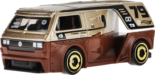 Hot Wheels Toy Trucks 10-Pack, Set of 10 Die-Cast 1:64 Scale Utility, Racing & Other Pickups or Vans, Modern & Retro Models (Styles May Vary)