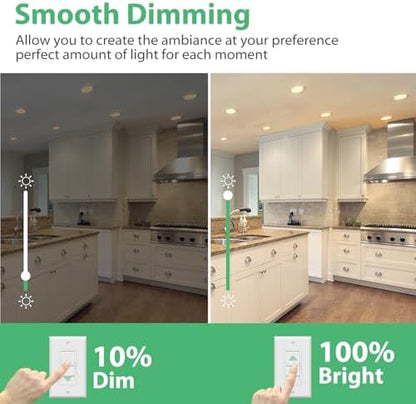 12 Pack BR30 LED Recessed Light Bulb, Dimmable Indoor Flood Light Bulbs CRI80 7W Equivalent 65W 2700K Soft White 650 Lumens, 15000 Lifetime Hours E26 Base LED Can Light Bulb, Flicker-Free