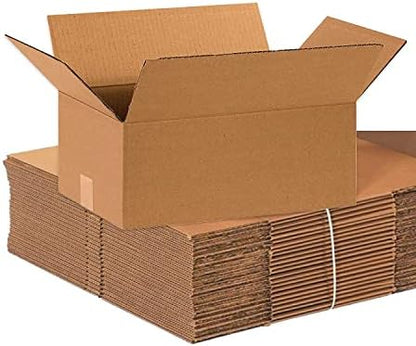 BOX USA 15 x 10 x 6 Corrugated Cardboard Boxes, Medium 15"L x 10"W x 6"H, Pack of 25 | Shipping, Packaging, Moving, Storage Box for Home or Business, Strong Wholesale Bulk Boxes