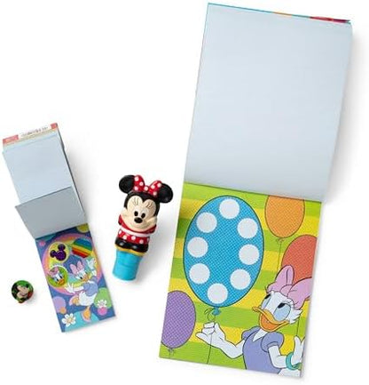 Melissa & Doug Sticker Wow!™ Disney Minnie Mouse Bundle: 24-Page Activity Pad, Stamper, 500 Stickers, Mini Pad, Arts and Crafts Fidget Toy Collectible Character