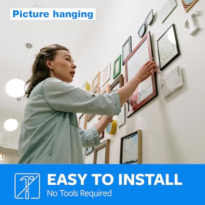 Double Sided Tape 2in x 16.5ft, Mounting Tape Heavy Duty, Removeable PE Foam Tape Strips, Strong Adhesive Tape Waterproof Free Damage for Paint Wall Picture Hanging Poster