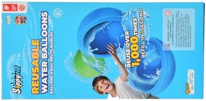 Reusable Water Balloons, Water Bombs Splash Ball, Magnetic Water Ball for Outdoor Games, Summer Party(8Pcs)