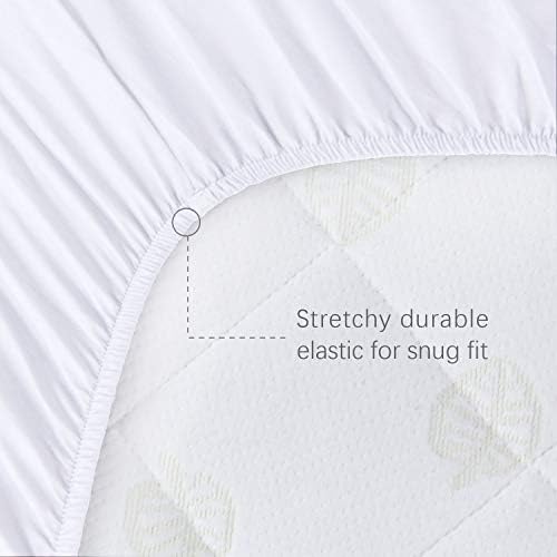 Waterproof Bassinet Mattress Pad Cover Compatible with Baby Delight Beside Me Dreamer Bassinet, 2 Pack, Ultra Soft Surface, Breathable and Easy Care