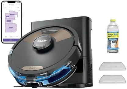 Shark Matrix Plus 2-in-1 Robot Vacuum & Sonic Mop, Home Mapping, HEPA Bagless Self Empty Base with 30-Day Capacity, CleanEdge, for Pet Hair, WiFi, UR2650WS (Renewed)