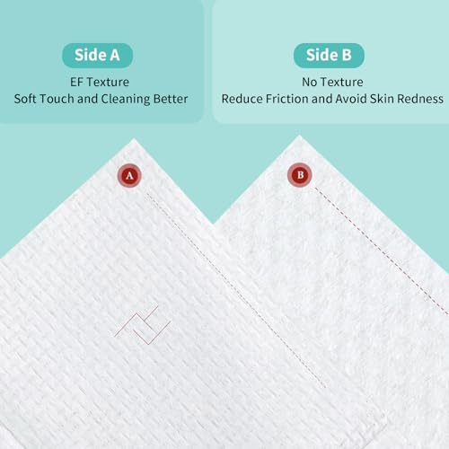 Face Towels, 10"×12" Disposable Face Towel, Face Towelettes XL, Ultra Soft Makeup Remover Dry Wipes, Thick Face Towel for Cleansing,300 Count (6 Pack)