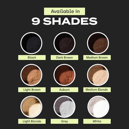 Toppik Hair Building Fibers, Fill In Fine or Thinning Hair Instantly Thicker, Fuller Looking Hair 9 Shades,4 size options