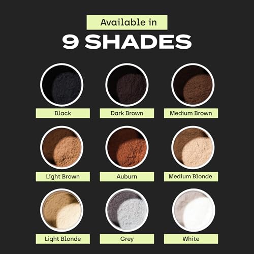 Toppik Hair Building Fibers, Fill In Fine or Thinning Hair Instantly Thicker, Fuller Looking Hair 9 Shades,4 size options