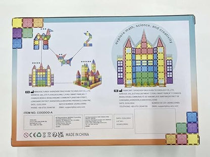 Magnetic Tiles Kids Toys STEM Magnet Toy for Toddler Magnetic Blocks Building Preschool Learning Sensory Montessori Toys for 3+ Year Old Boys and Girls, Safe Creativity Toddler Kids Toy 40PCS