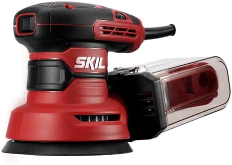 SKIL 5” Random Orbital Sander with Cyclonic Dust Box & 3pc Sanding Sheet - SR211601, Multicolor