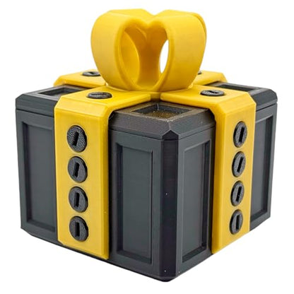 The Annoying Gift Box - The Full Size Viral Gift That Adds a Twist to Your Celebrations! (Black/Gold)