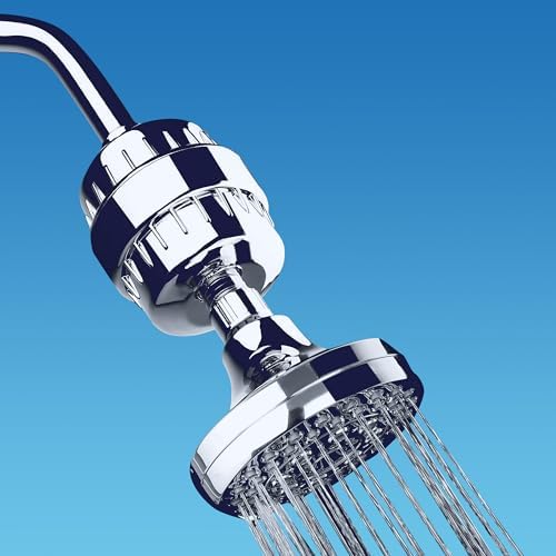 AquaBliss High Output Shower Filter Replacement Cartridge – Reduces Chemicals & Chlorine, Restores pH Balance, Glowing Skin, Strong Nails & Shimmering Hair – 1-Pack (SFC100)