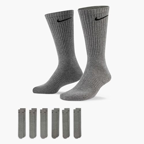 Nike Unisex Adult Everyday Cushioned Training Crew Socks (6 Pairs)