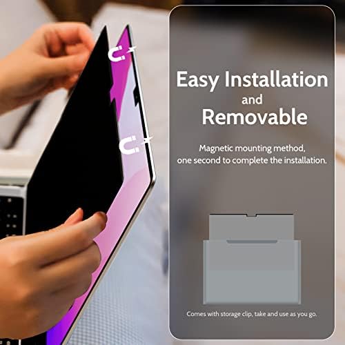 Magnetic Privacy Screen for MacBook Pro 14 Inch (2021-2024, M1, M2, M3, M4), Removable Matte Blue Light Glare Filter for Mac Pro 14.2" Laptop Computer