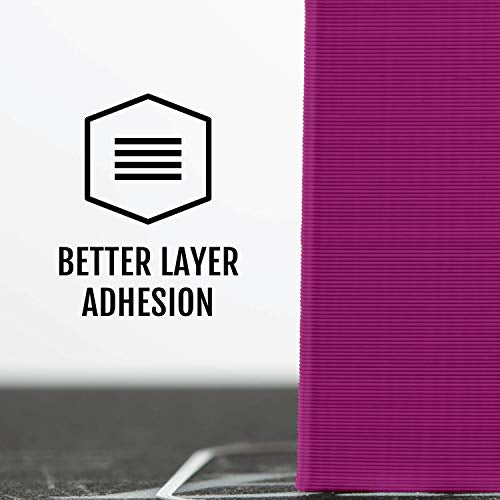 HATCHBOX 1.75mm Purple PLA 3D Printer Filament, 1 KG Spool, Dimensional Accuracy +/- 0.03 mm, 3D Printing Filament
