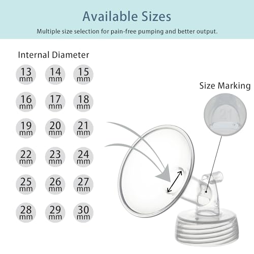 21mm Flange and Duckbill Valve Compatible with Spectra S1 S2 9 Plus Breastpump Replacement to Spectra Pump Parts, Not Original, Replace Spectra Accessories.