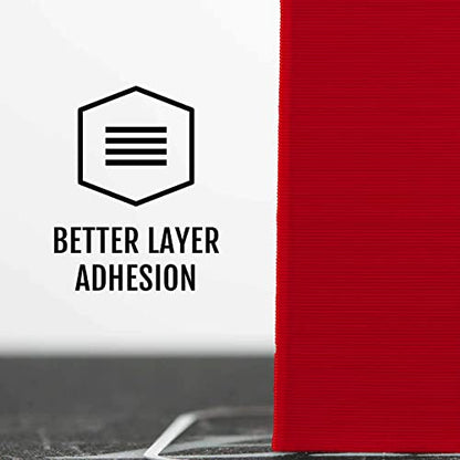 HATCHBOX 1.75mm Iron Red PLA 3D Printer Filament, 1 KG Spool, Dimensional Accuracy +/- 0.03 mm, 3D Printing Filament