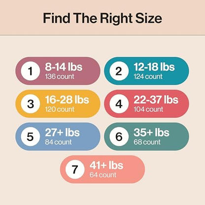 The Honest Company Clean Conscious Diapers for Delicate Skin | Up to 100% Leakproof | Hypoallergenic, Fragrance Free | Girl Prints | Super Club Box, Size 3 (16-28 lbs), 120 Count (Prints May Vary)