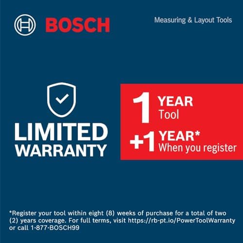 BOSCH GLM100-23 100 Ft Blaze Laser Distance Measure, Includes 2 AA Batteries