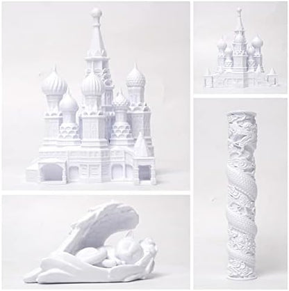 PLA Pro Filament 1.75mm Cold White,PLA Plus Filament, Odor Free, Clog Free 3D Printer Filament,1kg Cardboard Spool (2.2lbs), Dimensional Accuracy +/- 0.03 mm, Fit Most FDM 3D Printer