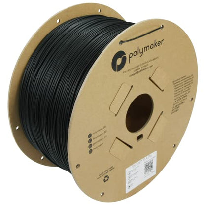 Polymaker PLA PRO Filament 1.75mm 3kg, Tough & High Rigidity Black 3D Printing Filament, PolyLite PLA PRO 3D Printer Filament 1.75mm, Print with Most 3D Printers