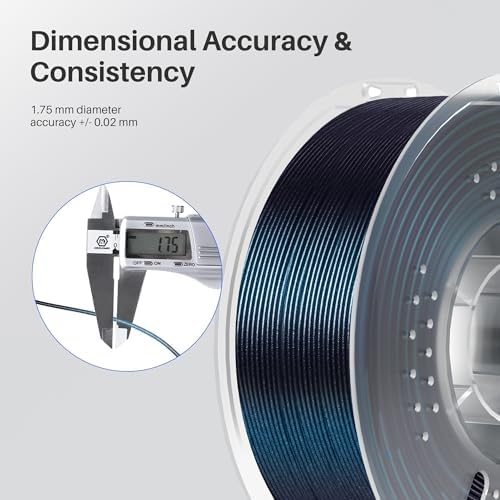 ELEGOO PLA Filament 1.75mm Galaxy Peacock Blue 1KG, Shiny 3D Printer Filament Dimensional Accuracy +/- 0.02mm, 1kg Spool(2.2lbs) 3D Printing Filament Fits for Most FDM 3D Printers