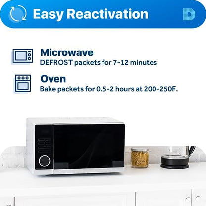 Dry & Dry 30 Gram [50 Packets] Silica Gel Packets Desiccants, Silica Packets - Rechargeable Silica Gel Packs, Silica Gel Packets, Desiccants Packets, Silica Gel