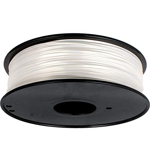 Geeetech Silk PLA Filament 1.75mm for 3D Printer, Metal-Like Shiny Consumable 1kg (2.2lbs) 1 Spool, Dimensional Accuracy +/- 0.03 mm,Metallic White