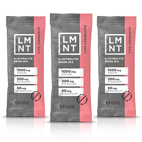 Drink LMNT Zero Sugar Electrolytes - Raspberry Salt | Drink Mix | 30-Count