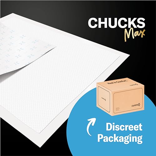 Chucks MAX Hospital Bed Pads Disposable Adult 36 x 36 Breathable Incontinence Pads - XXX-Large Pee Pads for Adults - Heavy Duty Absorbency Underpads - 400 Lbs. Patient Repositioning [20 Count]