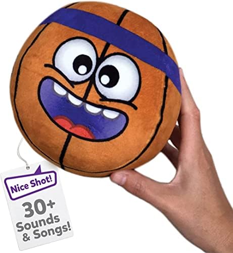 Move2Play, Hilariously Interactive Toy with Music & Sound Effects | Birthday Gift for Boy & Girl | Ball for Toddler & Baby | Indoor/Outdoor | 1, 2, 3+ Year Old (Football) (Basketball)