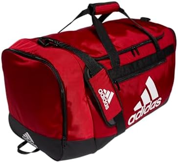 adidas Unisex Defender 4.0 Gym Duffel Bag for Men and Women, Team Power Red, Large (110L)