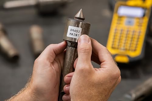 Brady Authentic (M21-11-595-WT) All-Weather Vinyl Label for Indoor/Outdoor ID, Lab and Equipment Labeling, White on Black- for M210, M210-LAB, M211, BMP21-PLUS and BMP21-LAB Printers, .5" H, .75" W