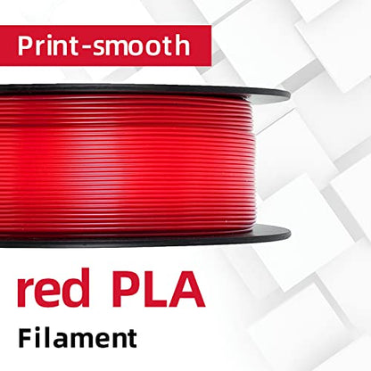 GIANTARM 3D Printer Filament, Red Pla Filament, 1Kg(2.2lbs) Spool, 1.75mm Dimension Accuracy +/- 0.03mm, 3D Printing Filament
