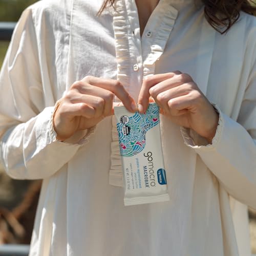 GoMacro MacroBar Organic Vegan Protein Bars - Peanut Butter (2.3 Ounce Bars, 12 Count)