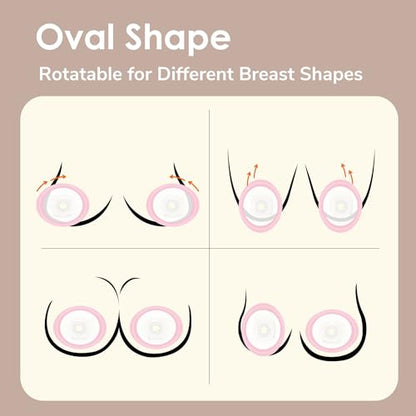 15mm Maymom MyFit Shields, Pano Series; Compatible with Medela Breast Pump- PersonalFit, Freestyle, Harmony, Maxi, Freestyle Flex Connector; Connect to Maymom Widemouth/Narrow Connector, 2pcs