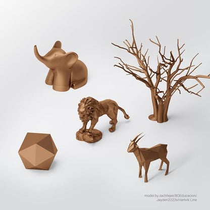 ELEGOO Metal PLA Filament 1.75mm Bronze 1KG, Metallic Shiny 3D Printer Filament with Actual Metal Filled, 1kg Spool(2.2lbs) Fits for Most FDM 3D Printers