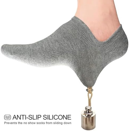 wernies No Show Socks Women Low Socks Non Slip Flat Boat Line 4/8 Pairs
