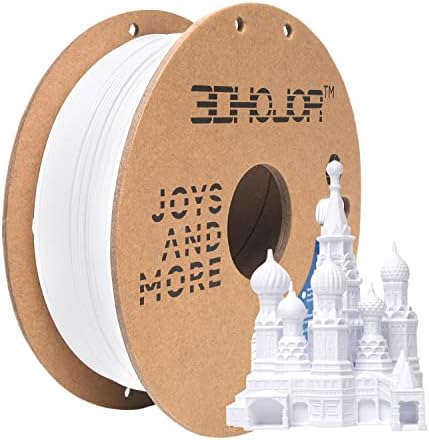 PLA Pro Filament 1.75mm Cold White,PLA Plus Filament, Odor Free, Clog Free 3D Printer Filament,1kg Cardboard Spool (2.2lbs), Dimensional Accuracy +/- 0.03 mm, Fit Most FDM 3D Printer