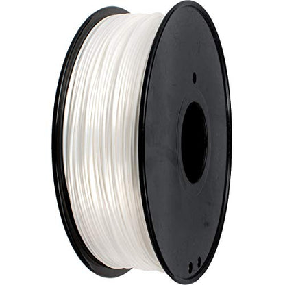 Geeetech Silk PLA Filament 1.75mm for 3D Printer, Metal-Like Shiny Consumable 1kg (2.2lbs) 1 Spool, Dimensional Accuracy +/- 0.03 mm,Metallic White