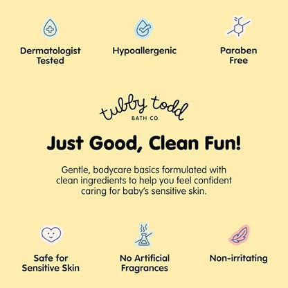 TUBBY TODD Cradle Cap Baby Hair Treatment Kit - Includes Bye-Bye Cradle Cap Gel, Cradle Cap Silicone Brush, & 3.5oz All Over Ointment - Gentle for Babies’ Sensitive Skin