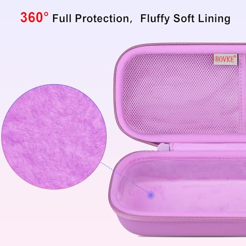 BOVKE Stethoscope Case for 3M Littmann Classic III, Lightweight II S.E, MDF Acoustica Deluxe Stethoscopes - Extra Room for Medical Bandage Scissors EMT Trauma Shear and LED Penlights, Light Purple