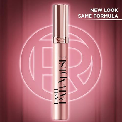 L'Oreal Paris Makeup Voluminous Lash Paradise Mascara, Voluptuous Volume, Intense Length, Feathery Soft Full Lashes, No Flaking, No Smudging, No Clumping, Black Brown, 2 Count, Packaging May Vary