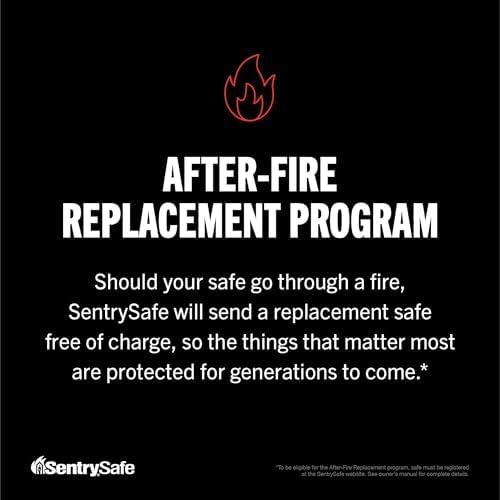 SentrySafe Fireproof Safe Box with Key Lock, Chest Safe with Carrying Handle to Secure Money, Jewelry, Documents, 0.25 Cubic Feet, 6.3 x 15.3 x 12.1 Inches, 1160