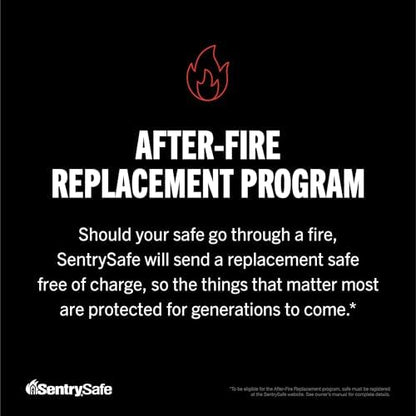 SentrySafe Fireproof Safe Box with Key Lock, Chest Safe with Carrying Handle to Secure Money, Jewelry, Documents, 0.25 Cubic Feet, 6.3 x 15.3 x 12.1 Inches, 1160